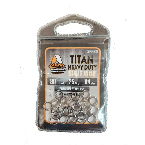 Addya Titan Heavy-Duty Split Rings For Angling Gear 1