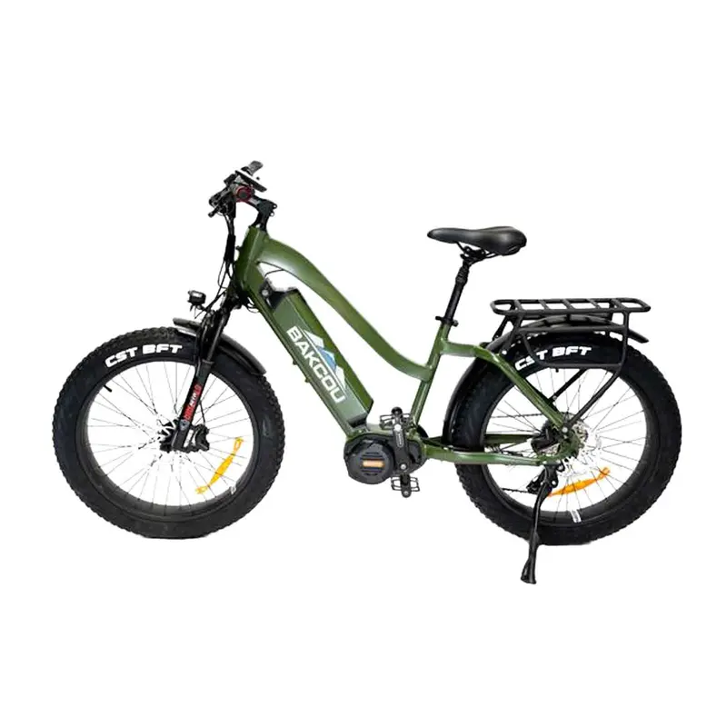 Bakcou Mule St Electric Fat Bike – 26", 17.5Ah Battery, Army Green 1