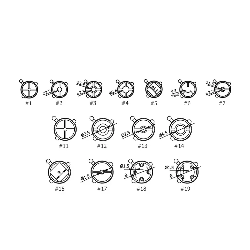Beiter Interchangeable Sight Tunnel Inserts 1
