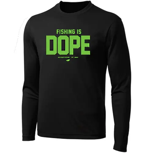 Big Bass Dreams Fishing Is Dope Long Sleeve Shirt 1
