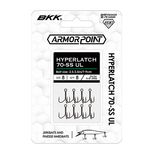 Bkk Armor-Point Hyperlatch 70-Ss Ultra-Light Treble Hook 1
