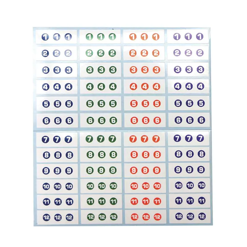 Bohning Wrap-Around Arrow Numbering Decals 1