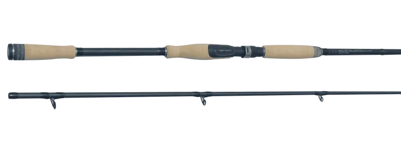 Bonehead Black Two-Piece Spinning Rod – Balanced Travel-Friendly Rod 1