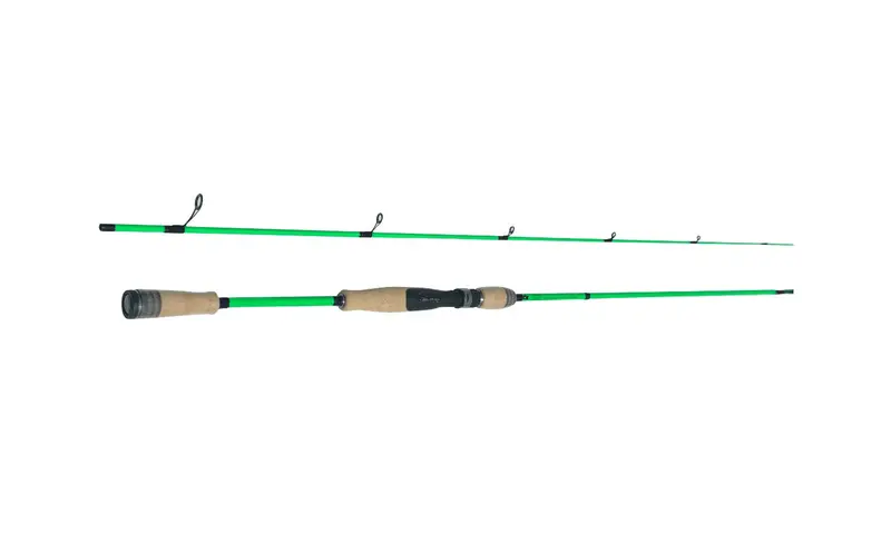 Bonehead Green Two-Piece Spinning Rod – Lightweight Graphite Rod 1