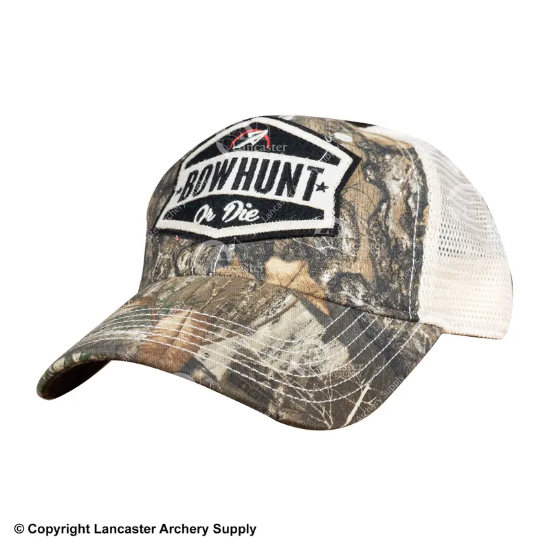 Bowhunt Or Die Camouflage Baseball Cap 1