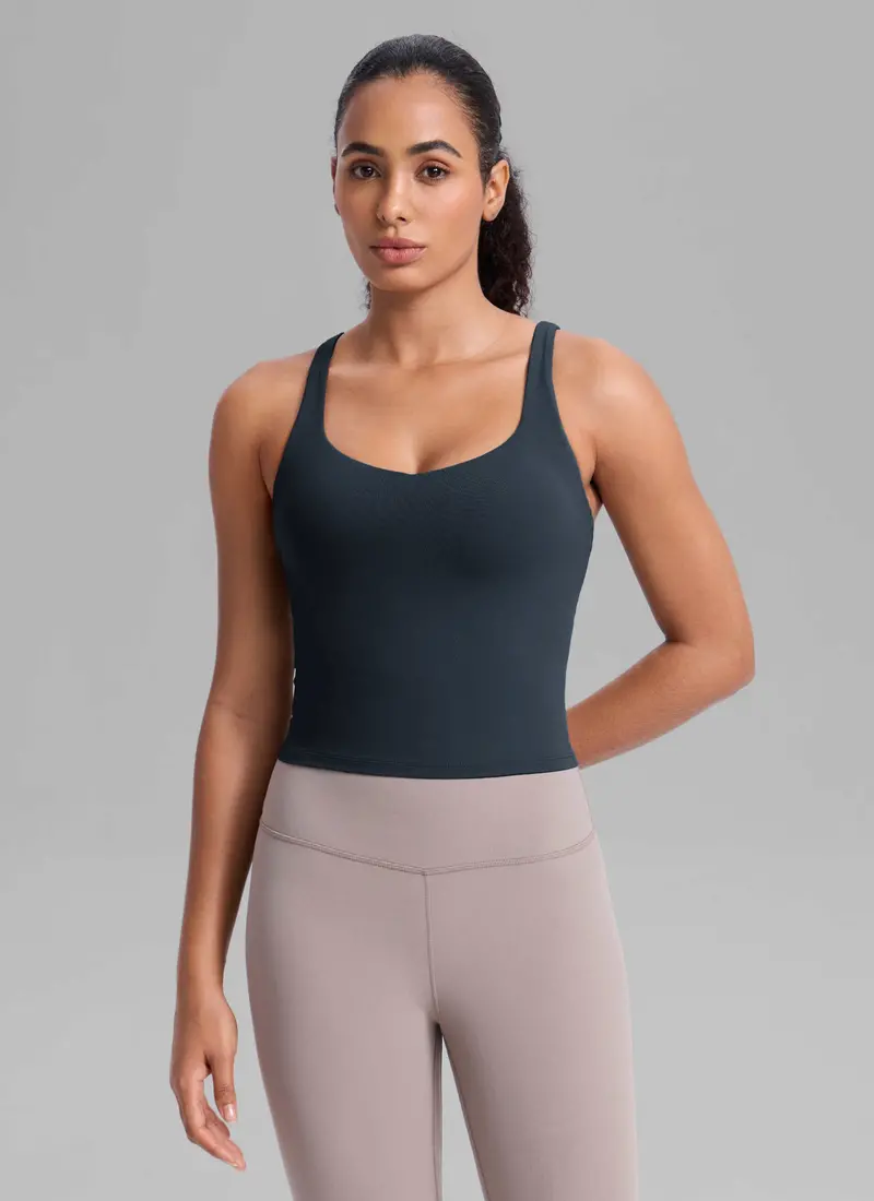 Butterlift® Adjustable Racerback Tank With Built-In Shelf Bra 1