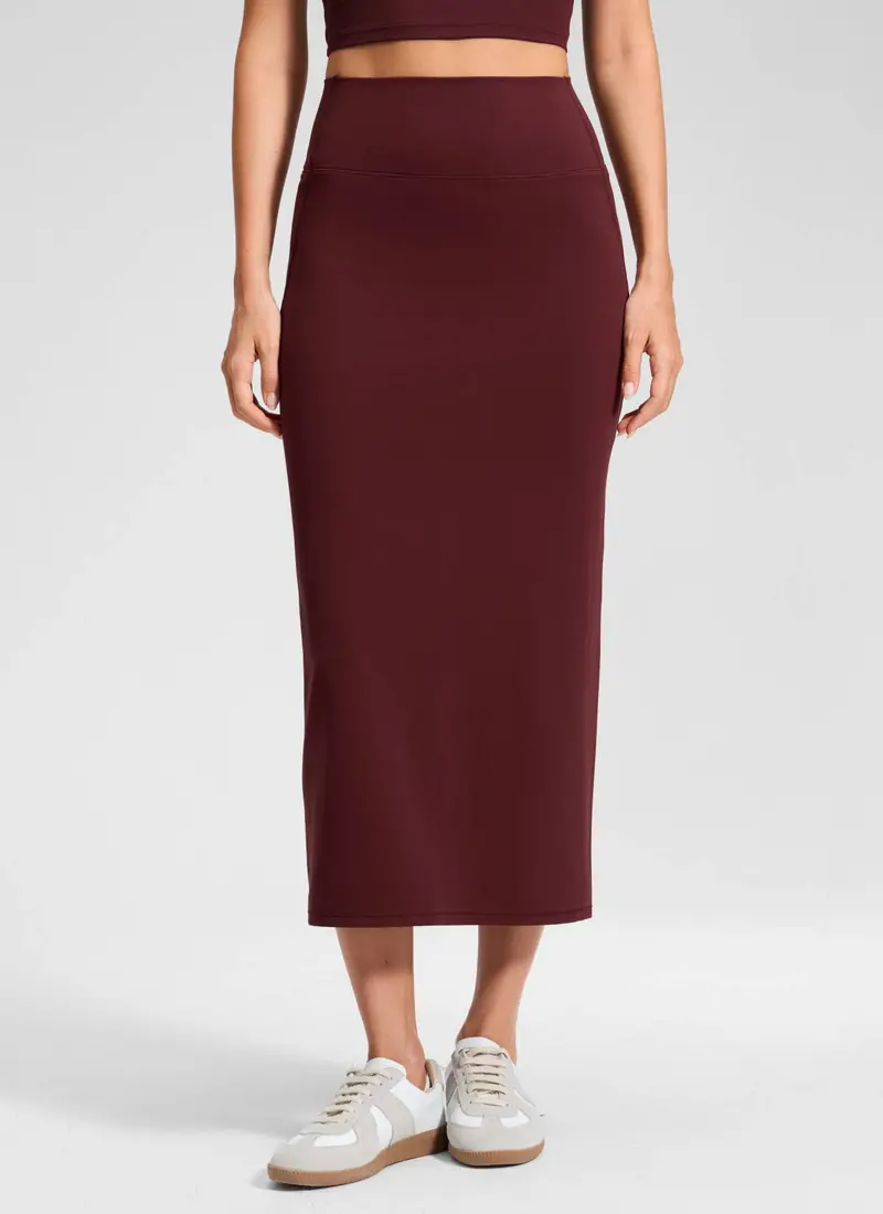 Butterlift® High-Rise Maxi Pencil Skirt With Back Slit 1