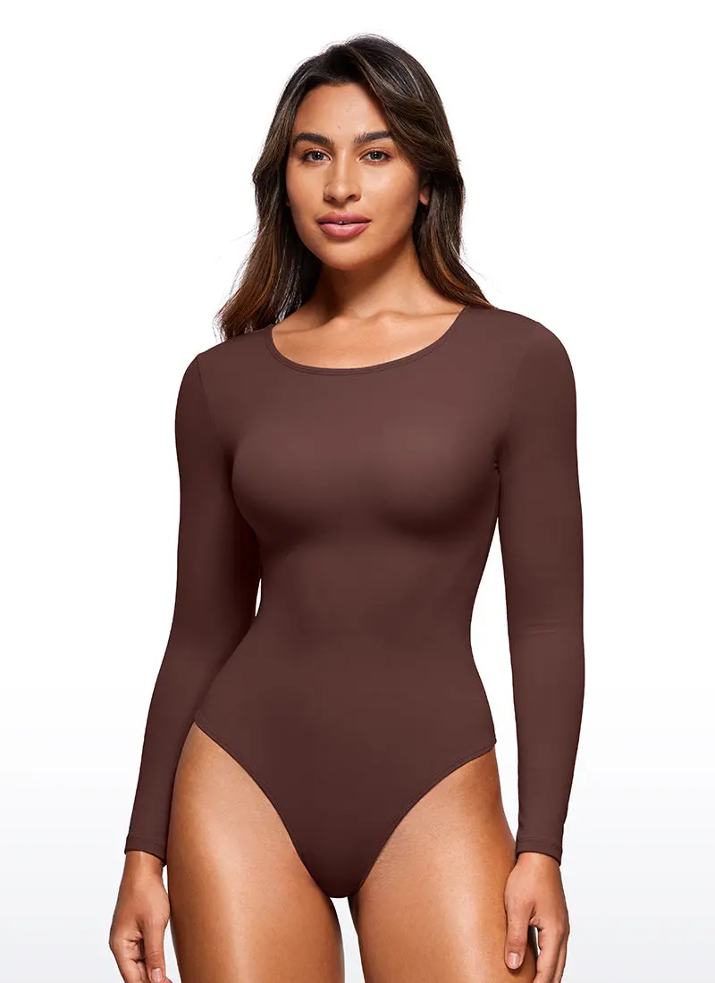 Butterluxe Crew-Neck Long-Sleeve Bodysuit 1