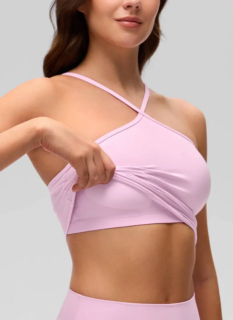 Butterluxe Cross-Halter Tank With Integrated Bra Support 9