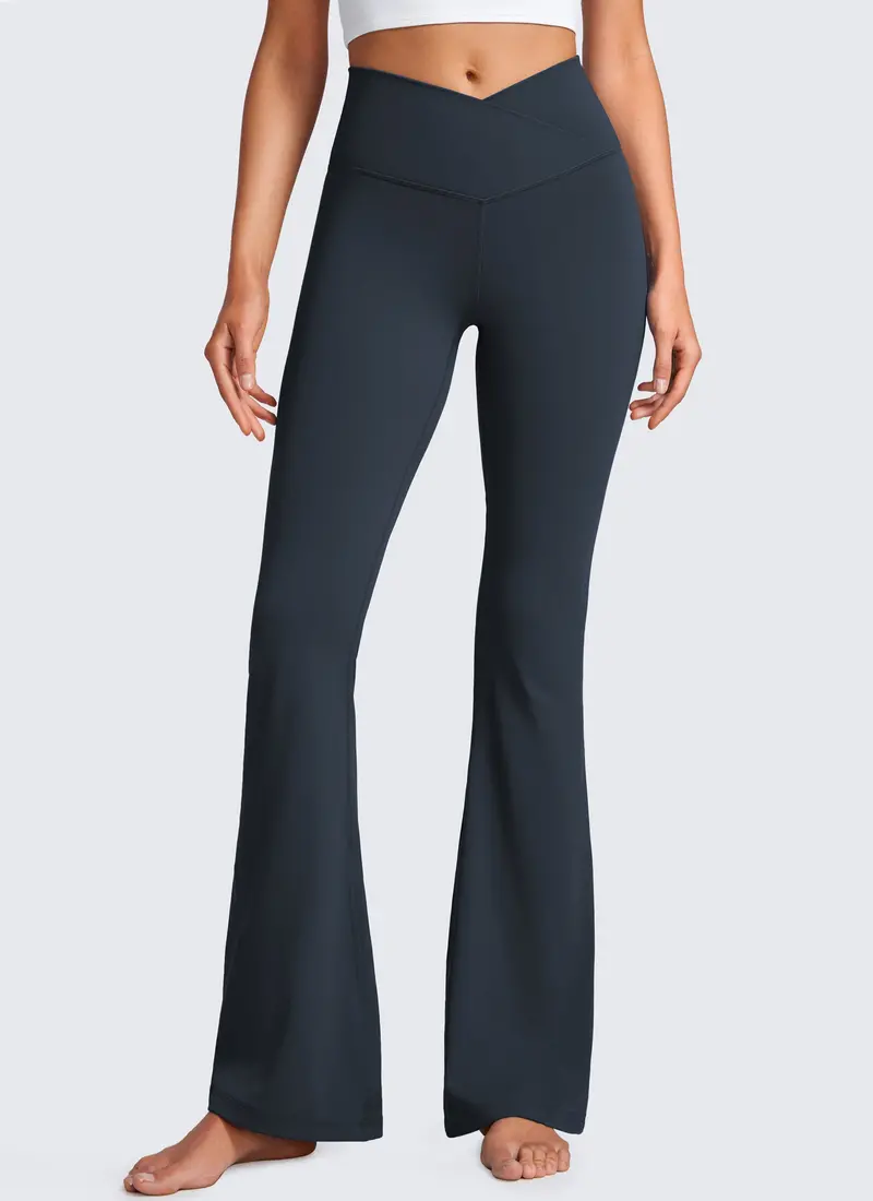 Butterluxe Flare Leggings – Crossover Design, 33-Inch Inseam 1