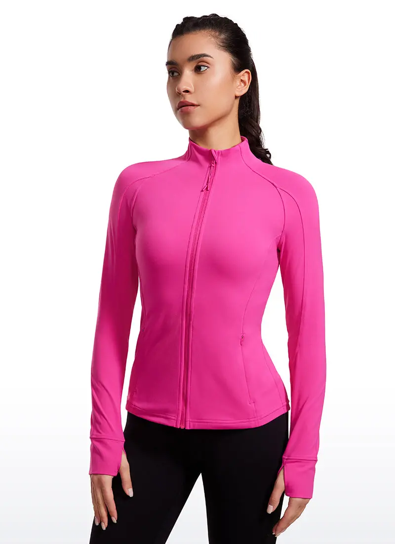 Butterluxe Full-Zip Long Sleeve With Thumb Holes 1