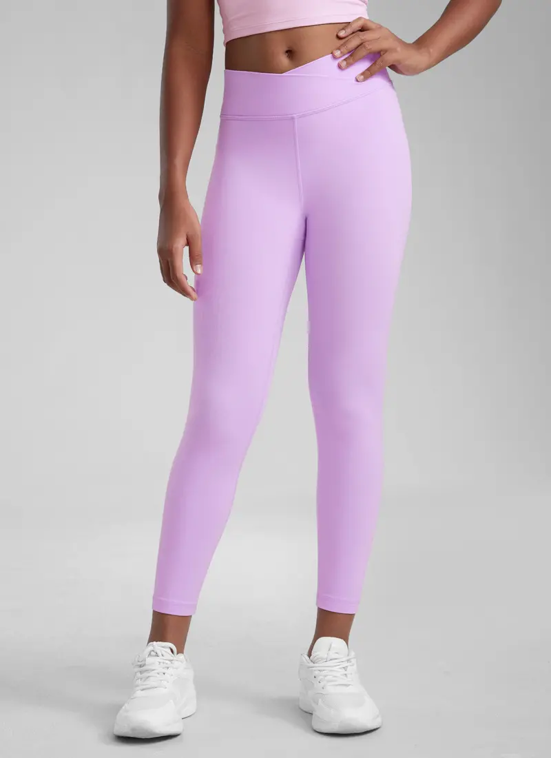 Butterluxe Girls Active Leggings Featuring V-Cross Waistband 1