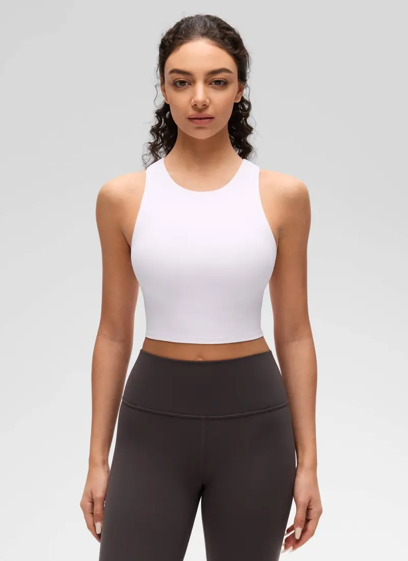 Butterluxe High-Neck Racerback Workout Tank 1
