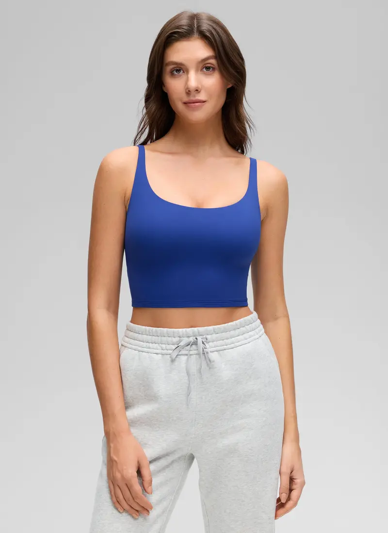 Butterluxe Square-Neck Tank With Double-Lined Softness 1