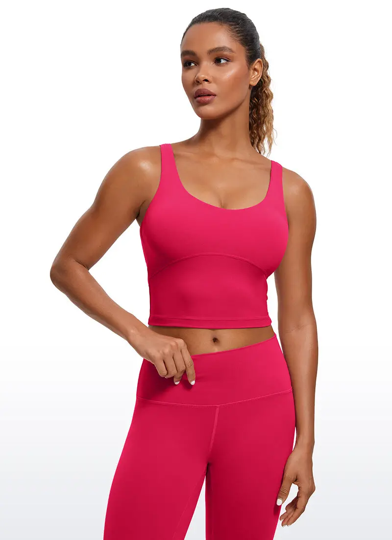 Butterluxe U-Back Longline Tank With Built-In Bra Support 1