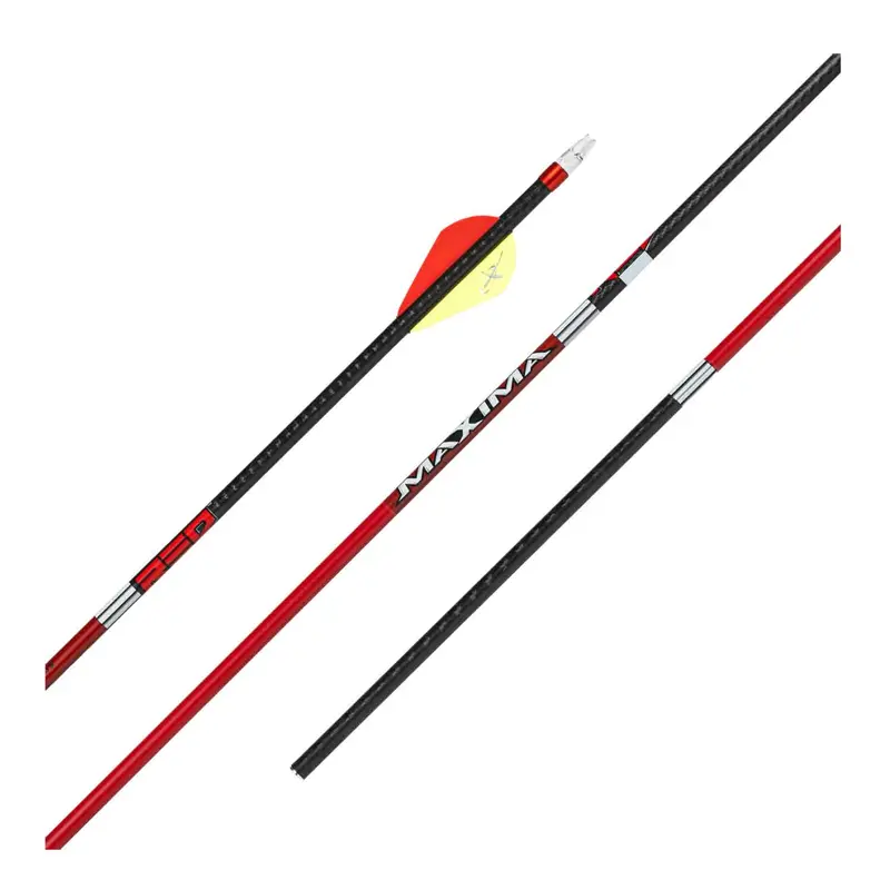 Carbon Express Maxima Red Pre-Fletched Arrows For Compound Bows 1