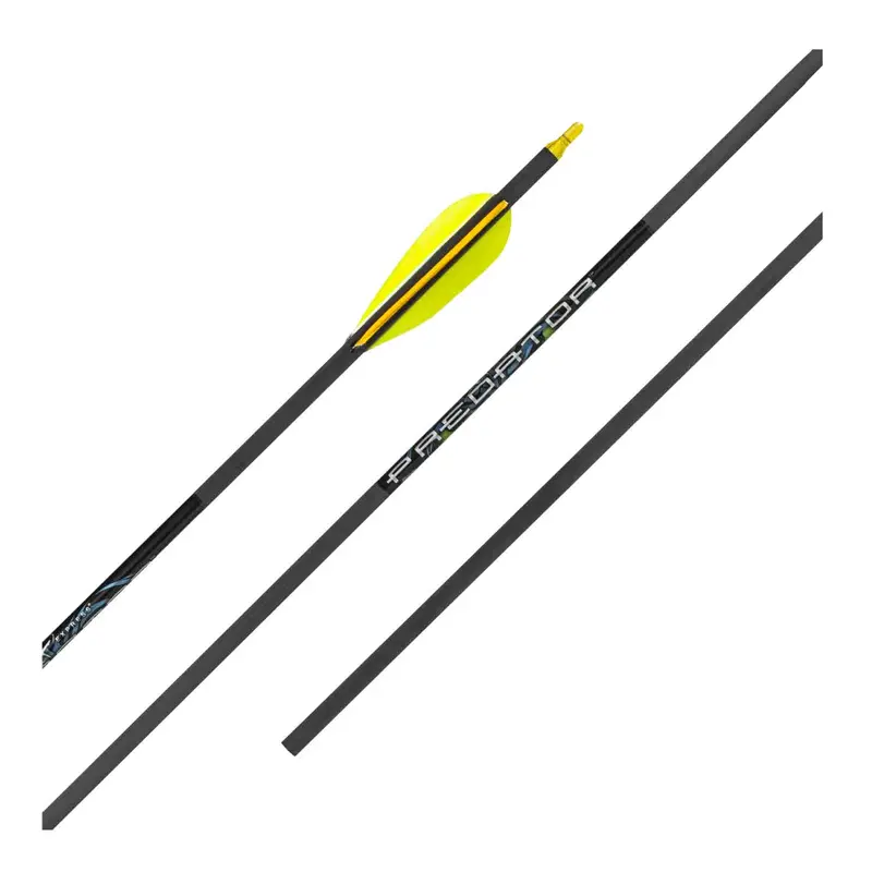 Carbon Express Predator Ii Feather-Fletched Arrows For Traditional Archery 1
