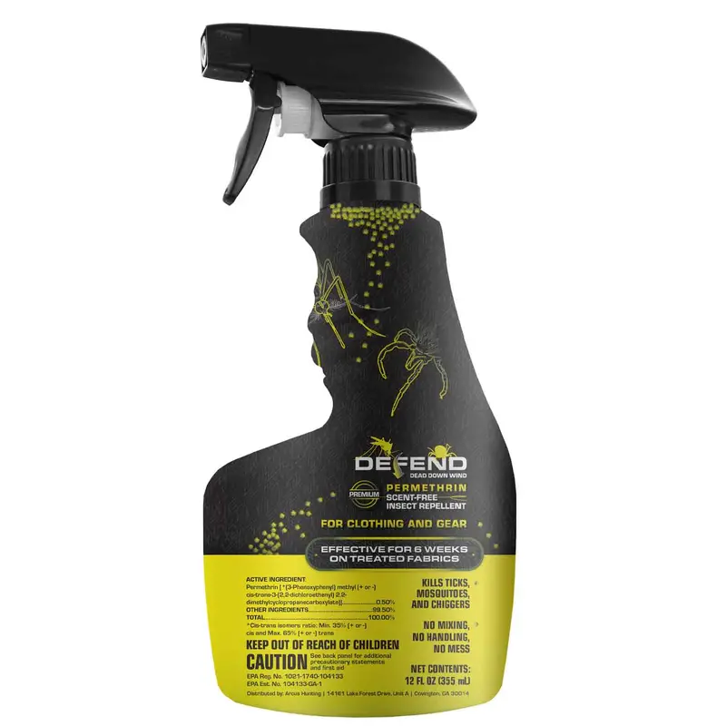 Defend Permethrin Clothing Spray – 12 Oz Insect Repellent Treatment 1