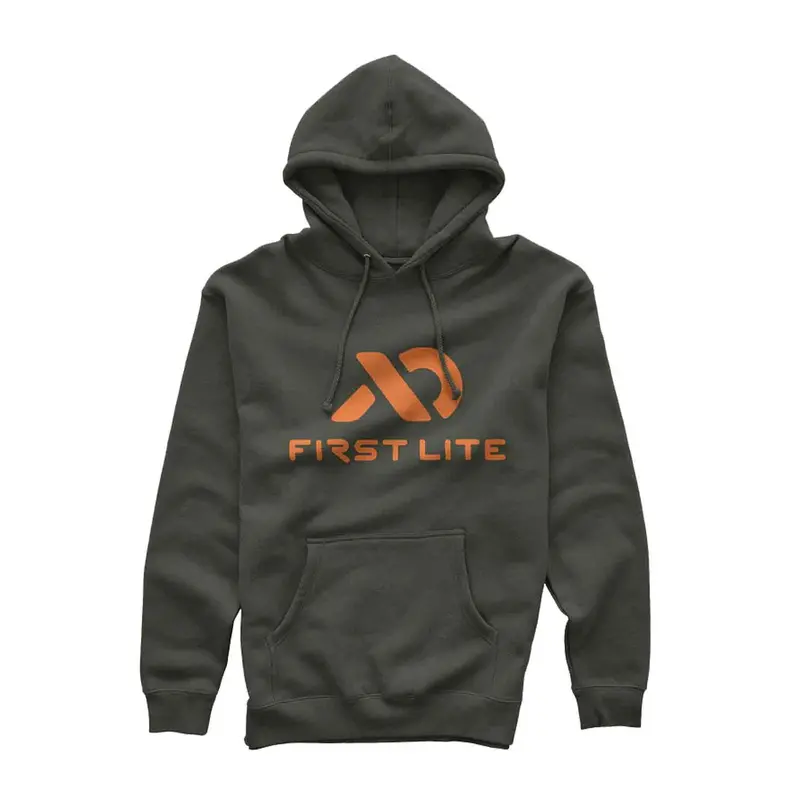 First Lite Stacked Logo Heavyweight Hoodie 1
