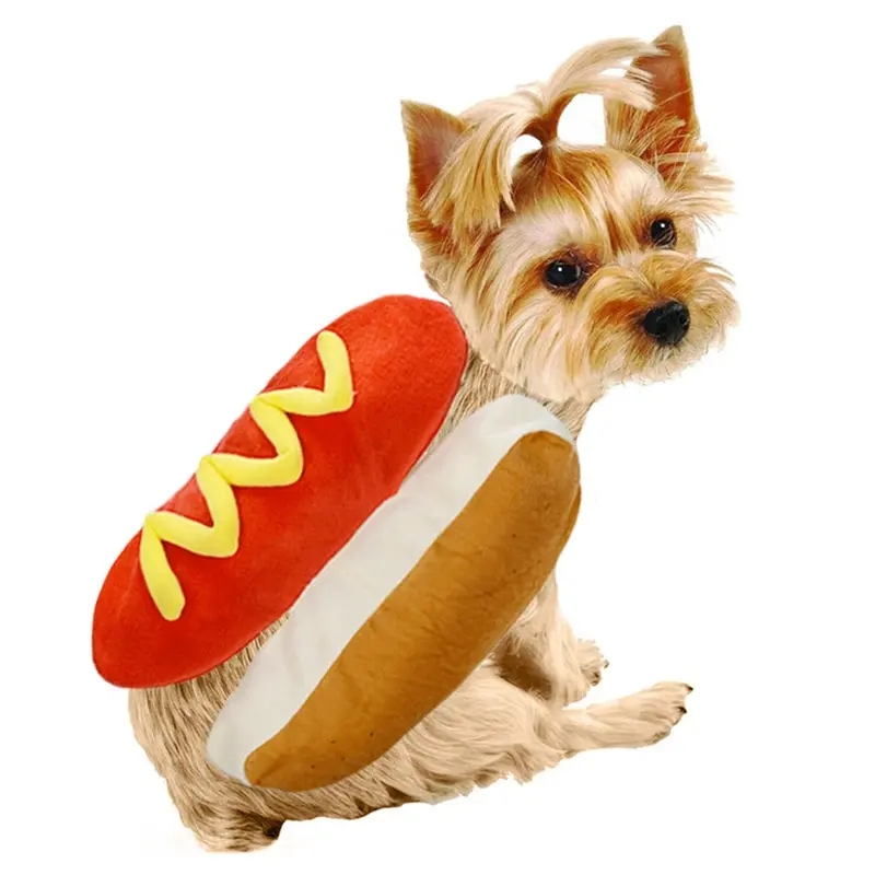 Fun Hot Dog Inspired Dog Costume – Novelty Wear For Playtime 1