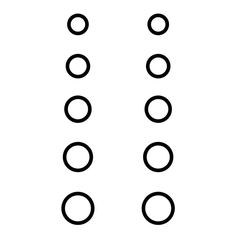 Gunstar Pro Series Mini Circle Rub-On Aiming Dots 6