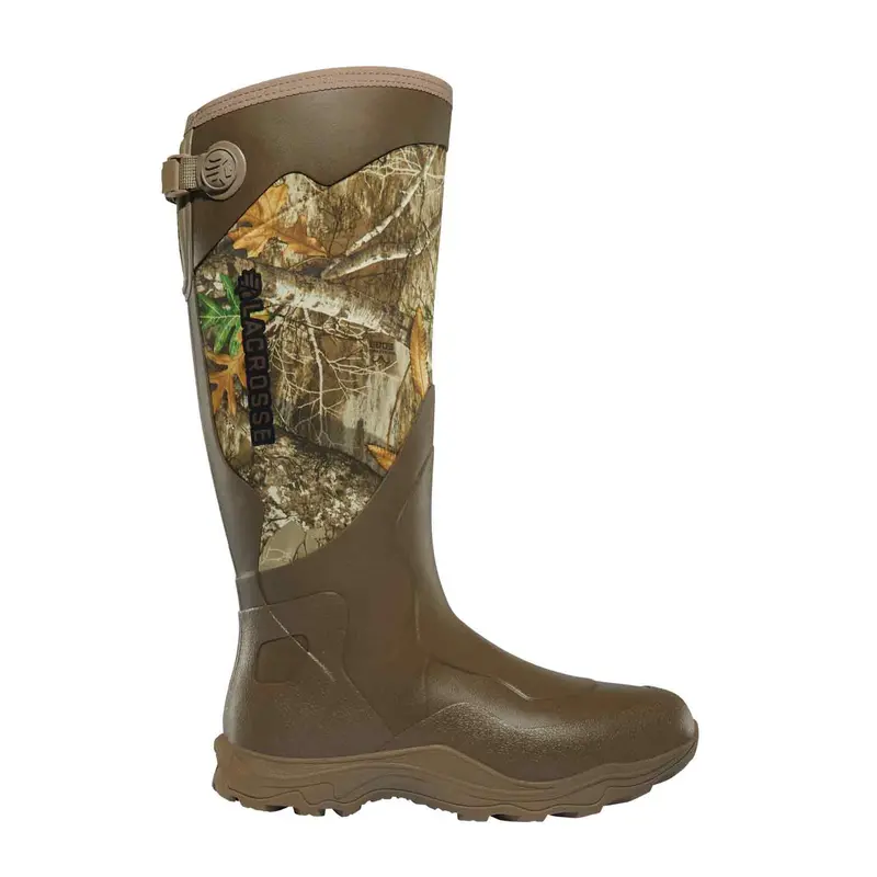 Lacrosse Alpha Agility Rubber Boots – Realtree Edge Camo Hunting Footwear 1