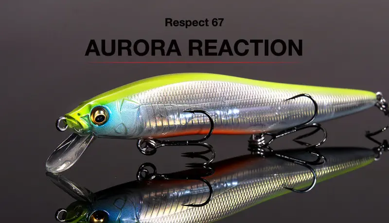Megabass Respect Color 67 – Aurora Reaction Soft Plastic Bait 1