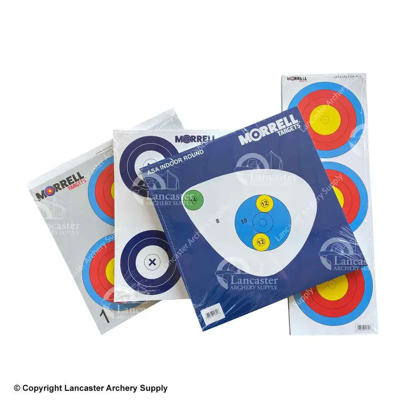Morrell 4-Pack Paper Target Faces – 100 Sheets Per Pack 1