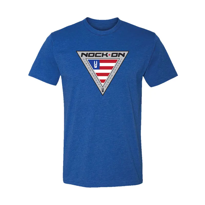 Nock On Patriot Blue Archery T-Shirt 1