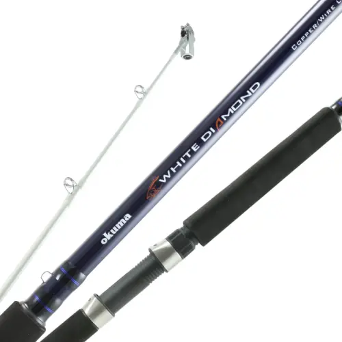 Okuma White Diamond Wire Dipsy Diver Rods For Trolling 1