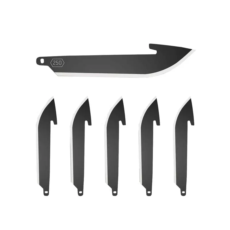 Outdoor Edge 250 Series Black Drop Point Blade Refill Pack 1