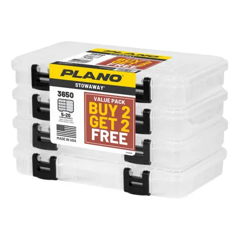 Plano Stowaway 3650 Tackle Box – Value Bundle (Buy 2, Get 2 Free) 1