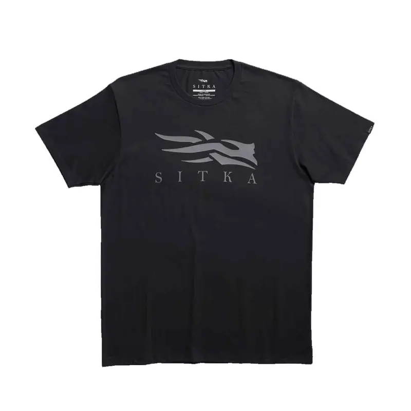 Sitka Icon Black Charcoal Performance T-Shirt 1