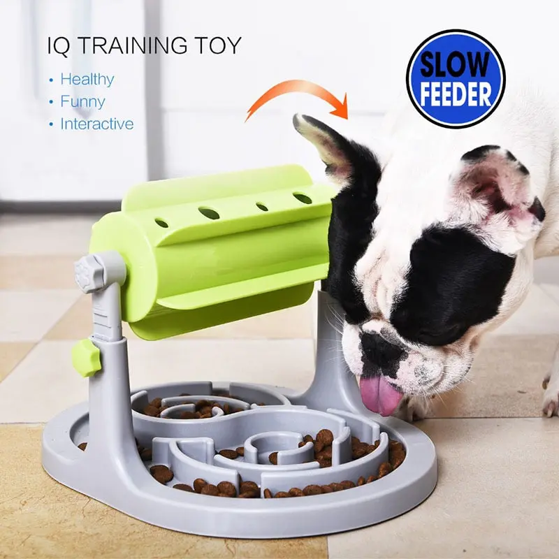 Slow-Feed Interactive Dog Food Dispenser Toy 1