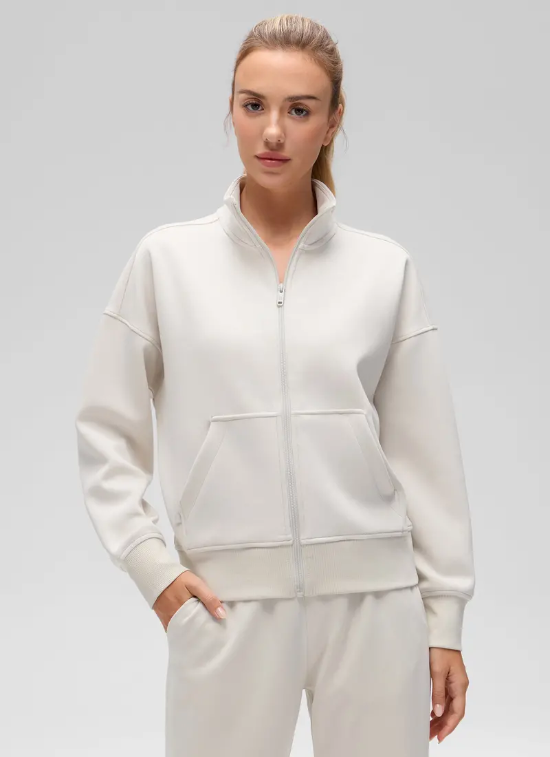 Softaura Full-Zip High-Neck Jacket With Cloudlike Softness 1