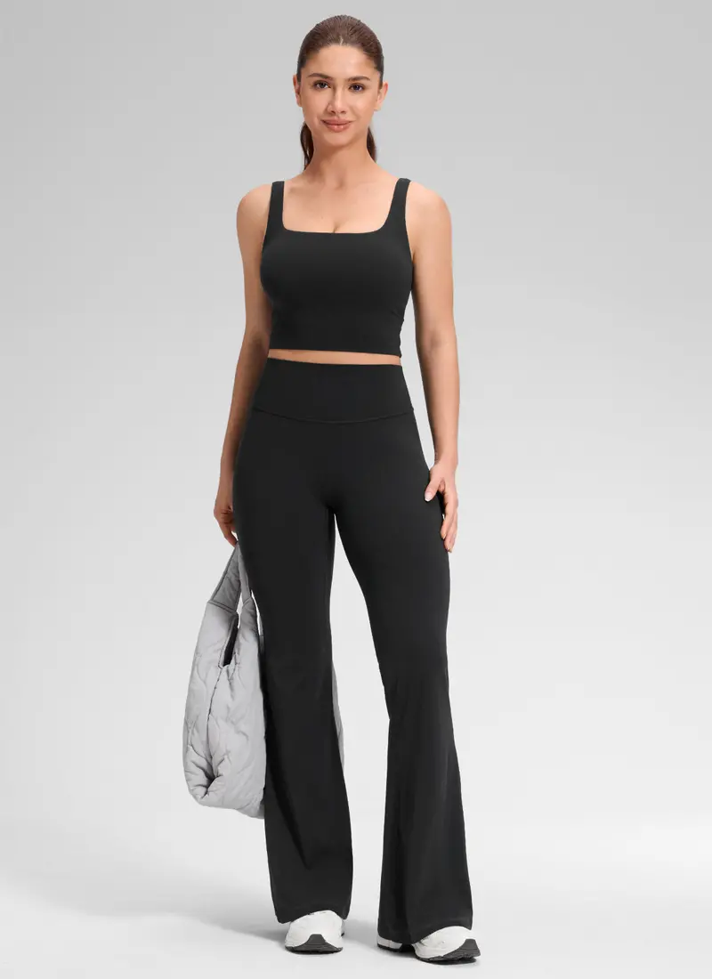 Softretch Flared Leggings – No Front Seam, 33-Inch Inseam 1