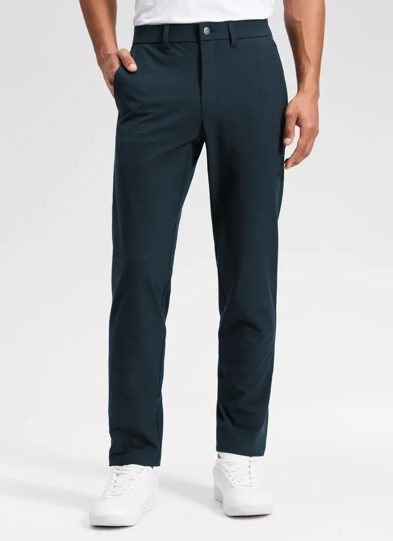 Stretch Cotton Chino Pants Featuring Clean Pocket Detailing – 32 Inch Inseam 1