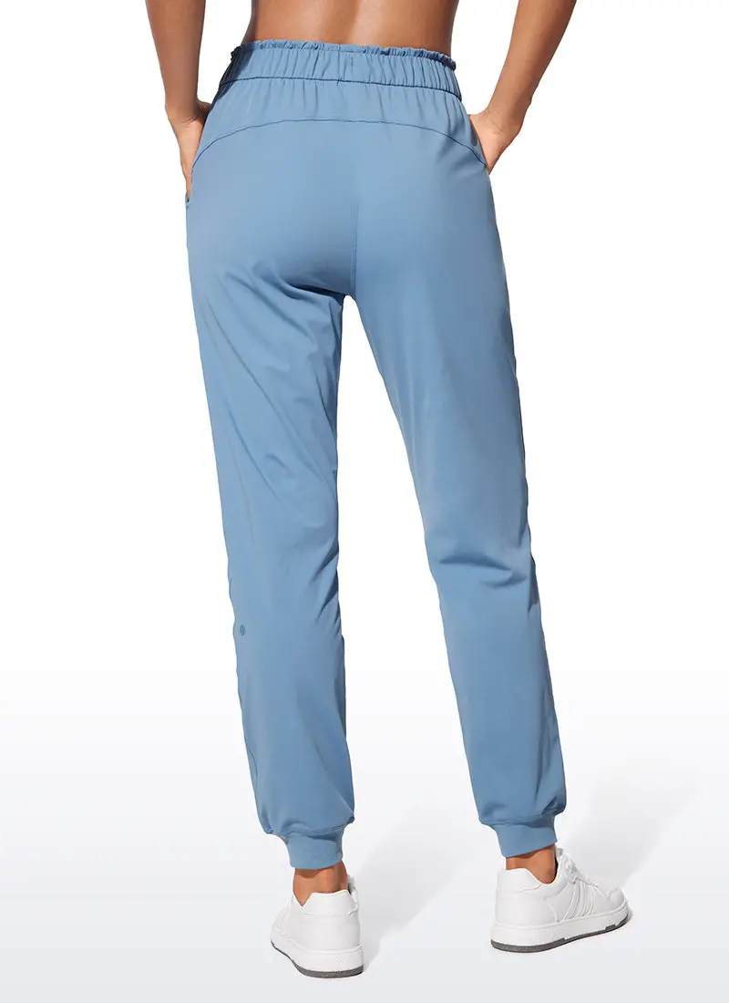 Stretch High-Waisted Pocket Joggers – 28-Inch Inseam 1
