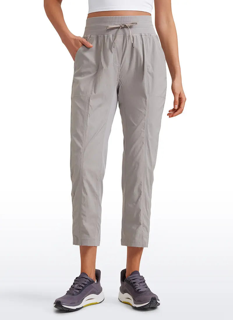 Striped Cinched-Leg Pants With Side Pockets – 25 Inch Inseam 1