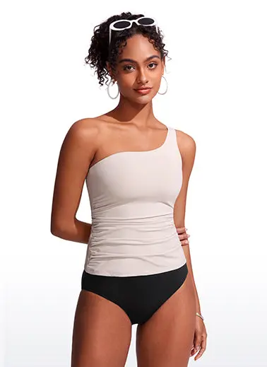 Sunshine Adjustable Ruched Tankini Top – Versatile Swim Layer 1