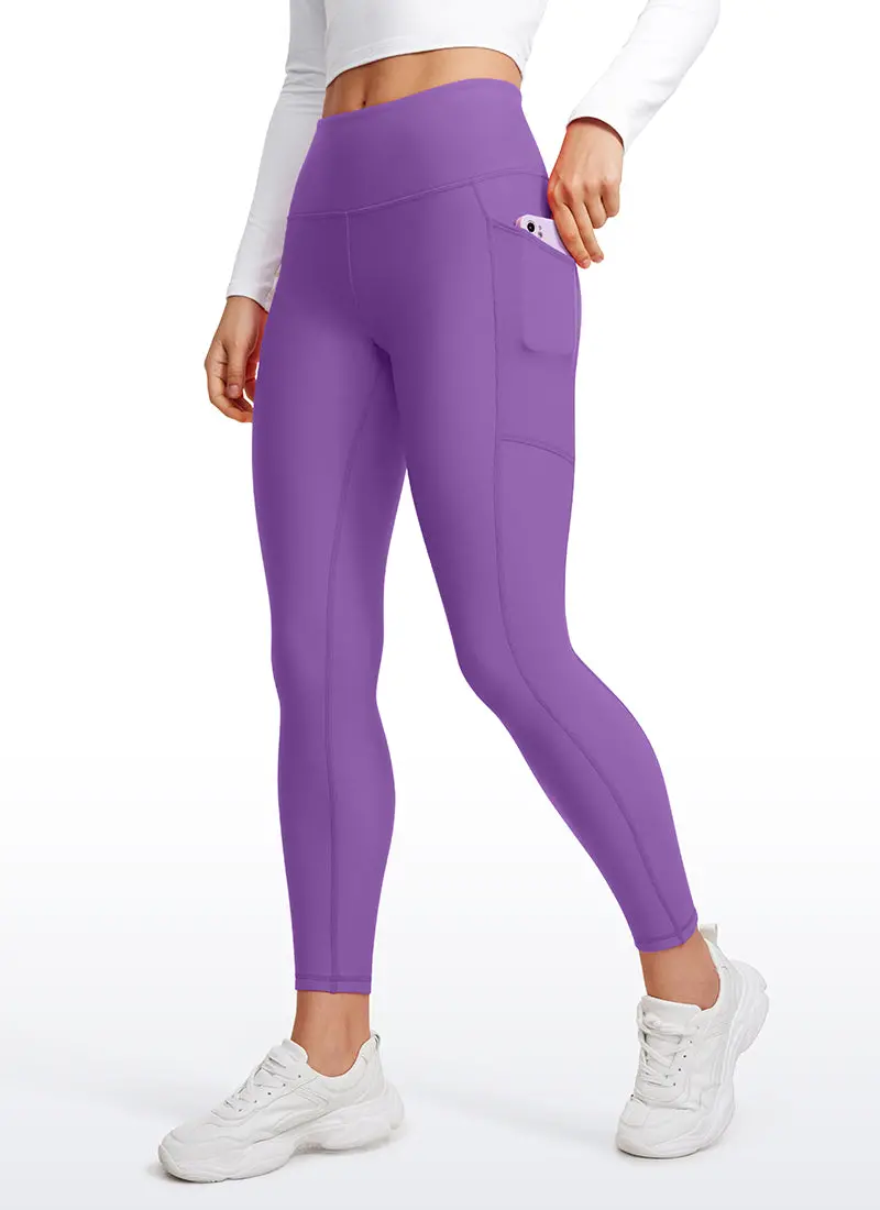 Thermal Fleece-Lined Leggings With Pockets – 25-Inch Inseam 1