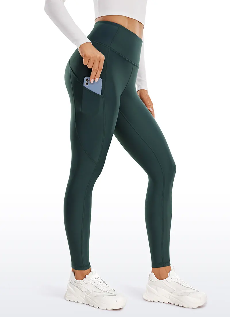 Thermal Fleece-Lined Pocket Leggings – 28-Inch Length 1