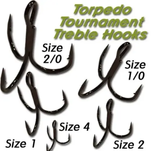 Torpedo Tournament Treble Hook Pack (10-Pack) 1