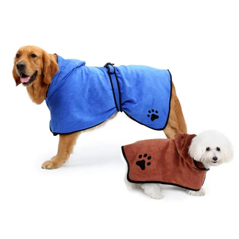Ultra-Absorbent Microfiber Pet Bathrobe Towel 1