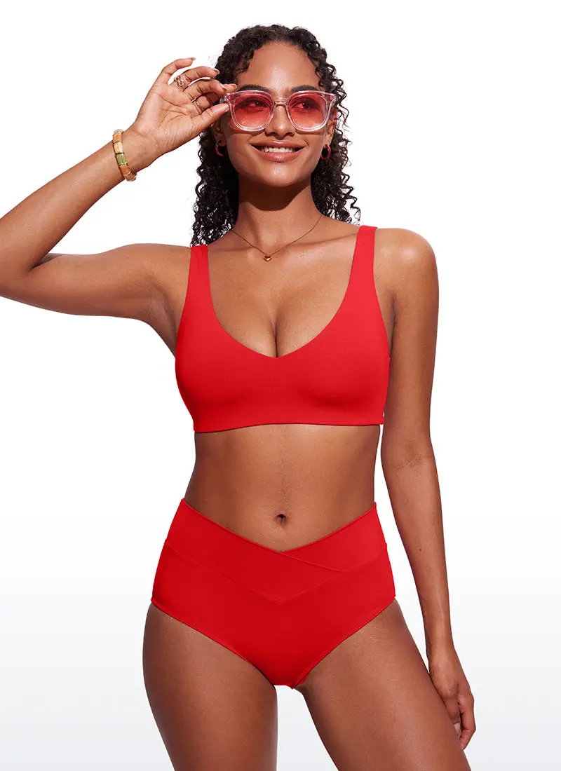 V-Neck Padded Bikini Top – Sculpted Support & Sun-Ready Fit 1