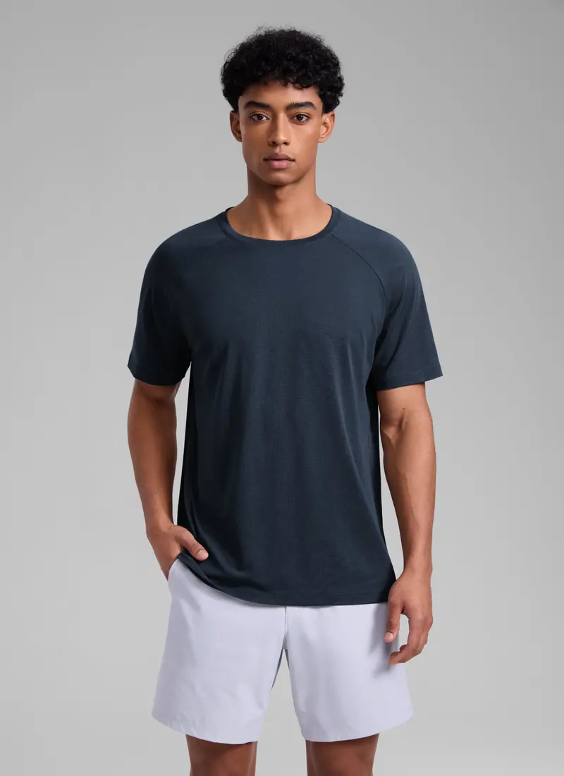 Ventilated Mesh Short-Sleeve Workout Top – Lightweight Training Tee 1