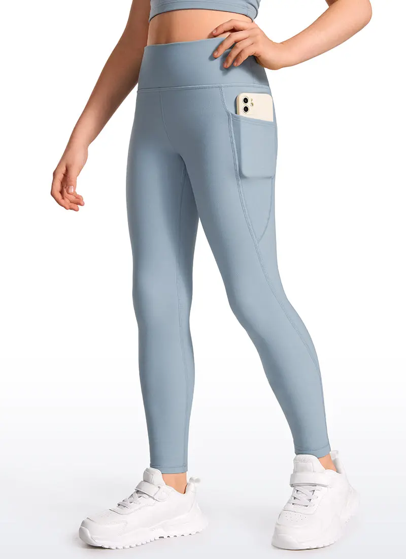 Water-Resistant Thermal Leggings For Girls With Fleece Lining & Pockets 1