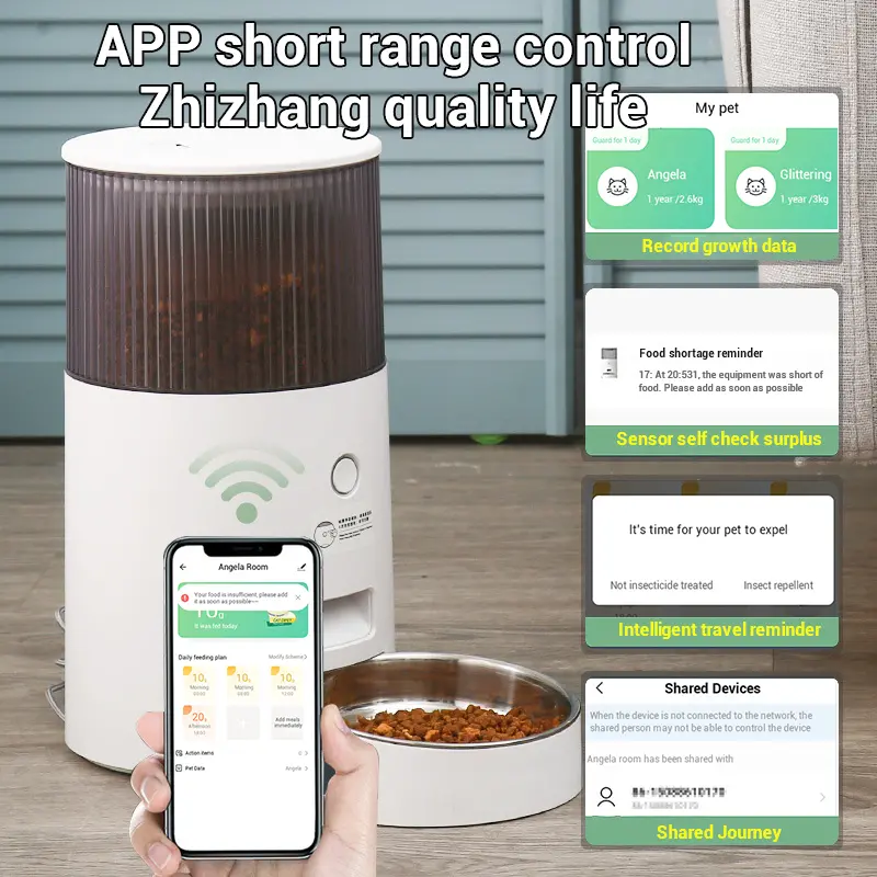 Wi-Fi Enabled Intelligent Cat Feeder With App Scheduling 1