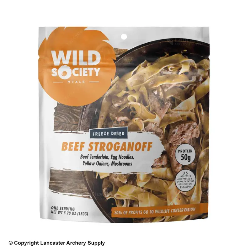 Wild Society Beef Stroganoff – Ready-To-Eat Freeze-Dried Dinner 1