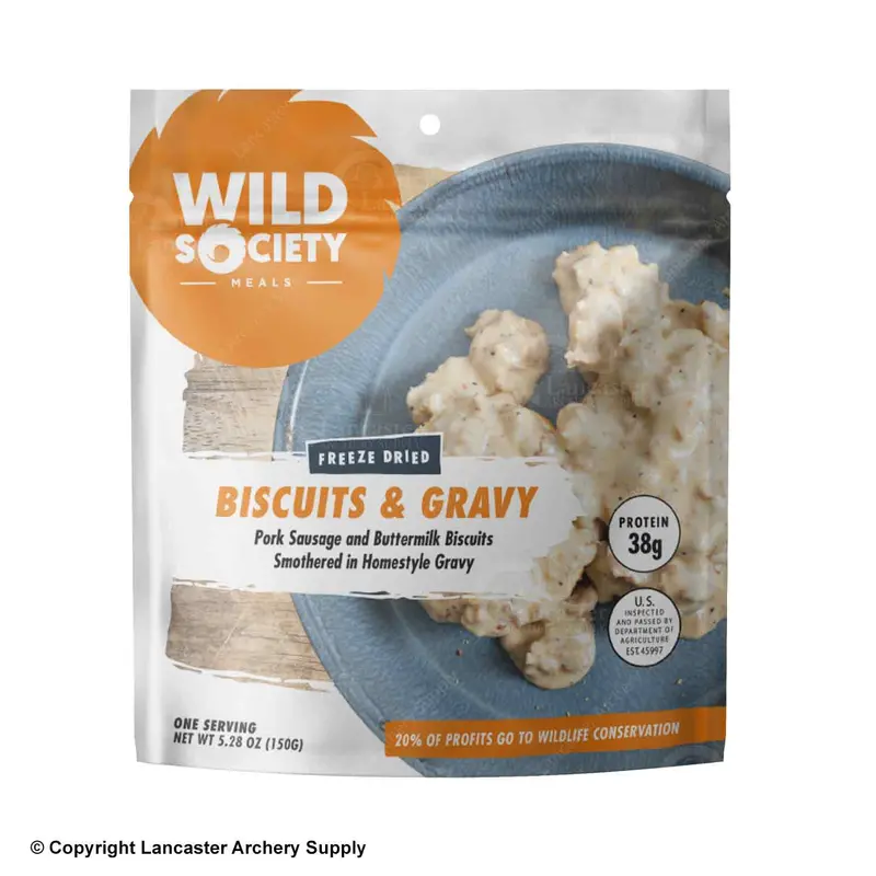 Wild Society Biscuits And Gravy Freeze-Dried Trail Meal 1